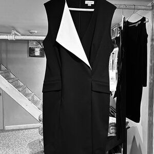 SALE!
NWT Calvin Klein black tuxedo dress, Size 10